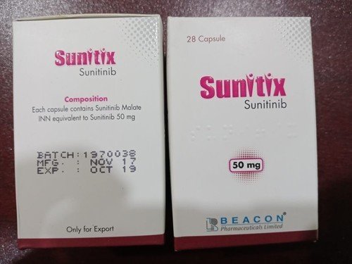 thuốc sunitinib 1 Thuốc Sunitix 25mg 50mg giá bao nhiêu?