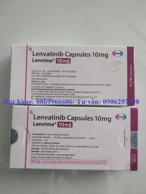 thuốc lenvima 10mg Thuốc Lenvima Lenvatinib 4mg 10mg giá bao nhiêu mua ở đâu?