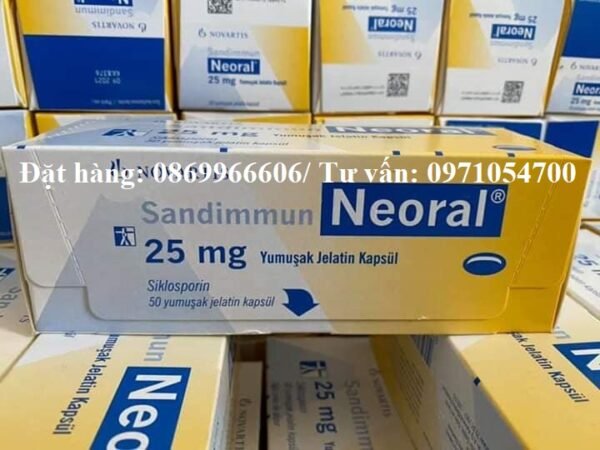 thuoc neoral Thuốc Neoral Sandimmun Cyclosporine 25 100mg giá bao nhiêu mua ở đâu