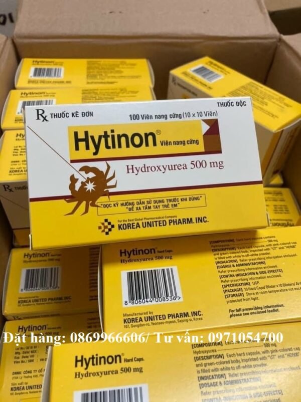 gia thuoc hytinon Thuốc Hytinon (Hydroxyurea 500mg) giá bao nhiêu mua ở đâu?