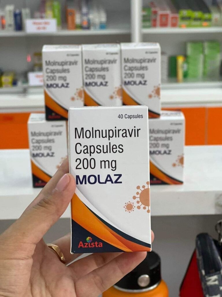 thuoc molaz Thuốc Molnupiravir 200mg Molaz Movinavir điều trị Covid như thế nào?