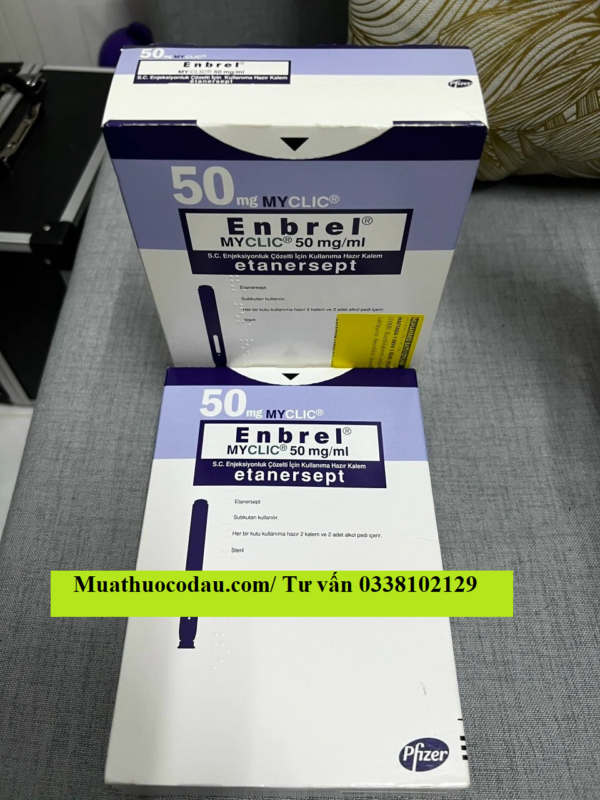 Thuốc Enbrel 50mg Etanercept giá bao nhiêu mua ở đâu?