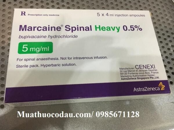 Thuoc Marcaine Spinal Heavy 0.5 Thuốc Marcaine Spinal Heavy 0.5% giá bao nhiêu mua ở đâu