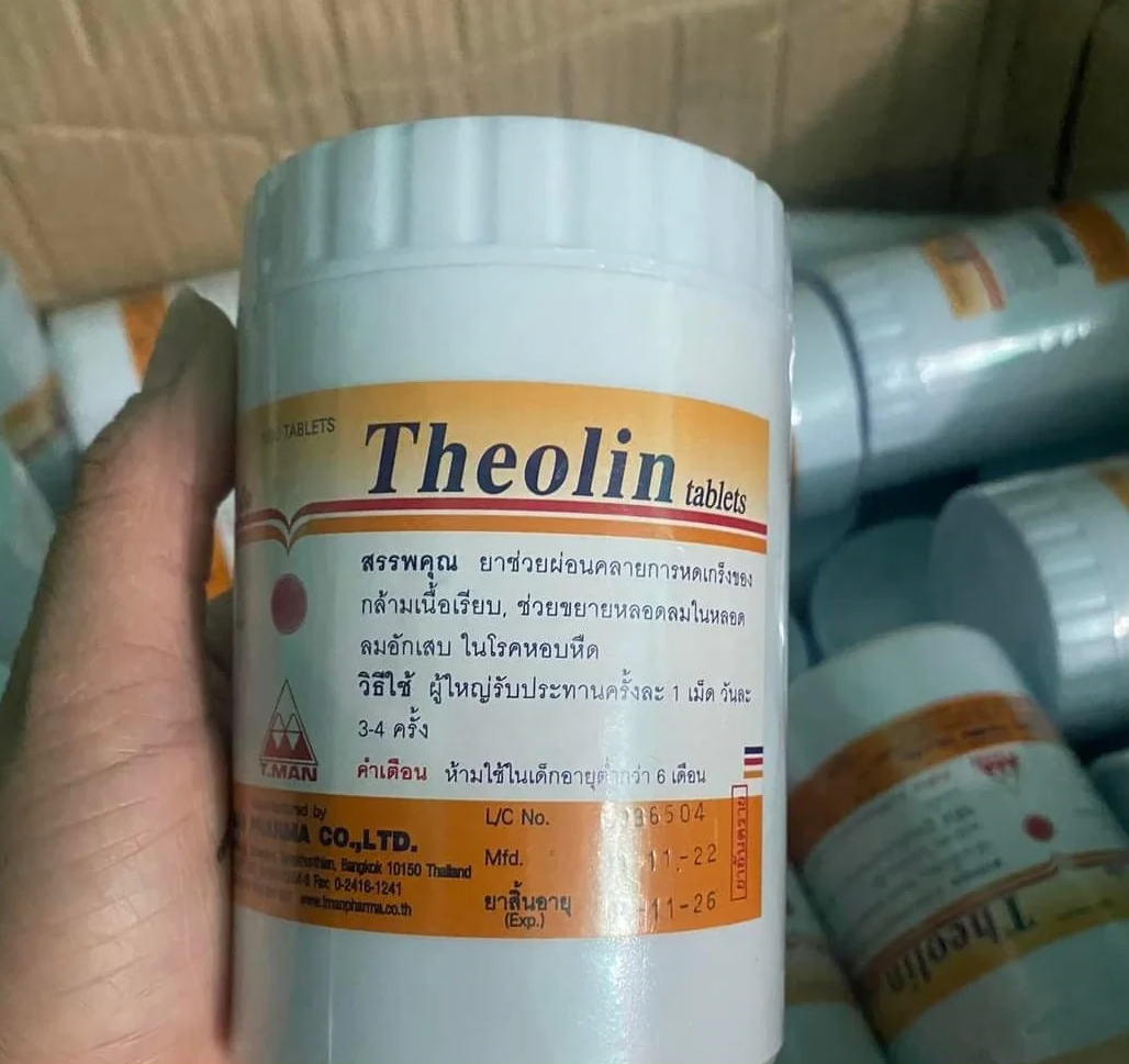 Thuốc Theolin 200mg Theophylin giá bao nhiêu mua ở đâu