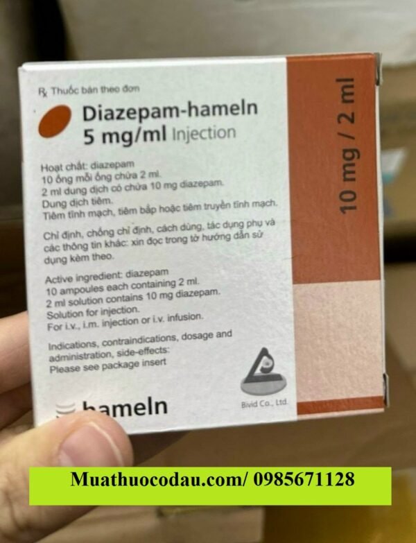 Diazepam Hameln 5mg Thuốc Diazepam Hameln 5mg/ml giá bao nhiêu mua ở đâu