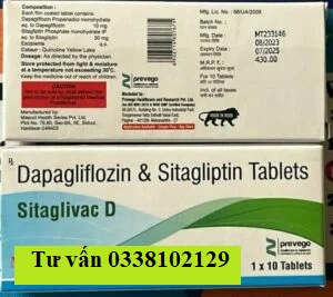 Thuốc Sitaglivac D Dapagliflozin & Sitagliptin giá bao nhiêu mua ở đâu?