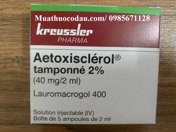 Thuốc Aetoxisclerol tamponne 2% giá bao nhiêu mua ở đâu?