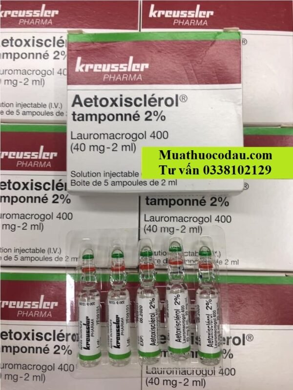 Thuốc Aetoxisclerol tamponne 2% giá bao nhiêu mua ở đâu?
