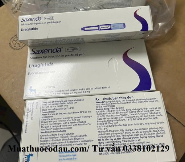 Bút tiêm Saxenda 6mg/ml Liraglutide giá bao nhiêu mua ở đâu