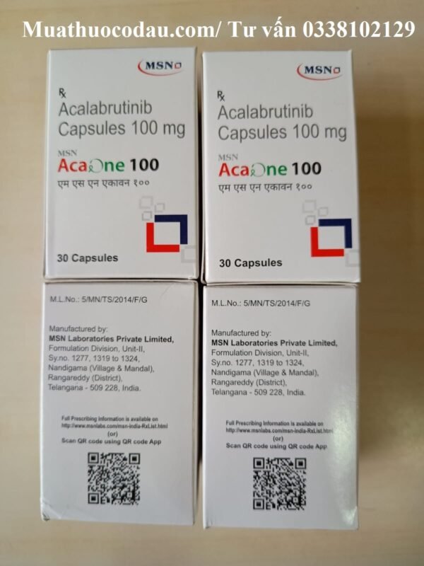 Thuốc Acaone Acalabrutinib 100mg giá bao nhiêu?